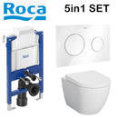 Rimless Toilet Wall Hung Pan Soft Seat Roca Duplo 8901210A0 0.82 Wc Frame Under Window