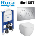 Rimless Toilet Wall Hung Pan Soft Seat Roca Duplo 8901210A0 0.82 Wc Frame Under Window