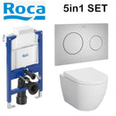 Rimless Toilet Wall Hung Pan Soft Seat Roca Duplo 8901210A0 0.82 Wc Frame Under Window