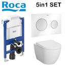 Rimless Toilet Wall Hung Pan Soft Seat Roca Duplo 8901210A0 0.82 Wc Frame Under Window