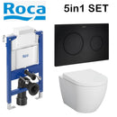 Rimless Toilet Wall Hung Pan Soft Seat Roca Duplo 8901210A0 0.82 Wc Frame Under Window