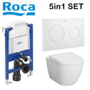 Rimless Toilet Wall Hung Pan Soft Seat Roca Duplo 8901210A0 0.82 Wc Frame Under Window