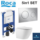 Rimless Toilet Wall Hung Pan Soft Seat Roca Duplo A8900720A0 0.82 Wc Frame Under Window