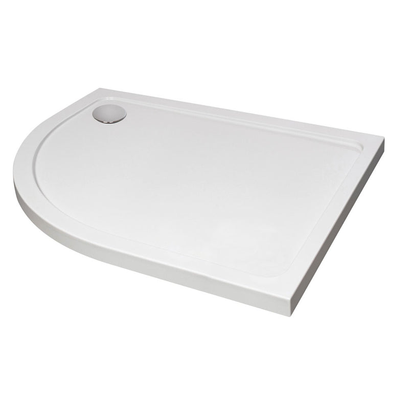 Offset Left Right Stone Resin Shower Tray Modern Design Low Profile 45mm