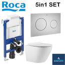 Rimless Toilet Wall Hung Pan Soft Seat Roca Duplo A8900720A0 0.82 Wc Frame Under Window