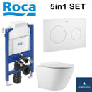Rimless Toilet Wall Hung Pan Soft Seat Roca Duplo A8900720A0 0.82 Wc Frame Under Window
