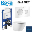 Rimless Toilet Wall Hung Pan Soft Seat Roca Duplo A8900720A0 0.82 Wc Frame Under Window