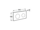 Roca Flush Plate PL10 For Wc Frame & Concealed Cistern