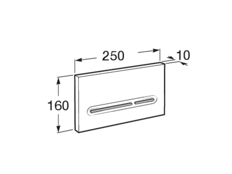 Roca Flush Plate PL5 For Wc Frame & Concealed Cistern