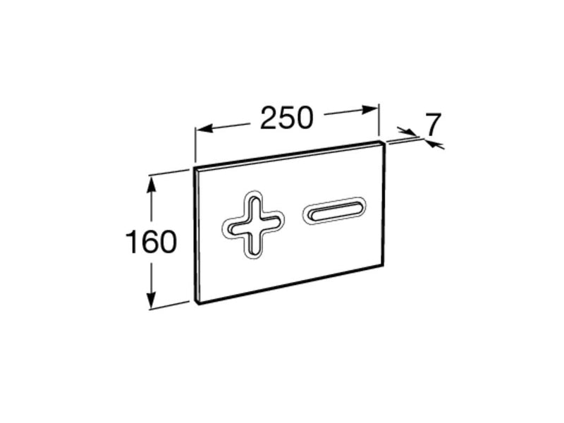 Roca Duplo Concealed Cistern WC Frame & PL6 Flush Plate For Rimless Toilet